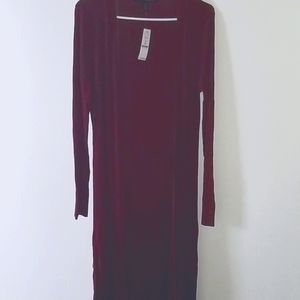 Womens ribbed duster